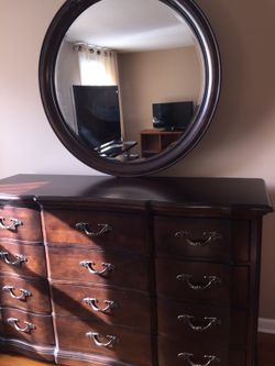 Dresser with mirror Italian wood design