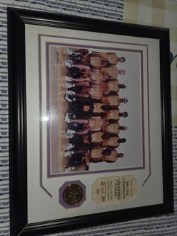 2001 NBA Champions LA Lakers Framed Photo