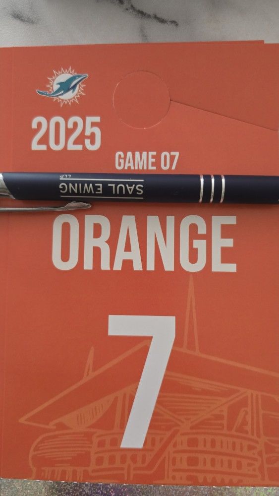 Orange Pass Saints V Dolphins  Nov 30