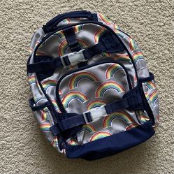 Pottery Barn Kids Mackenzie Backpack Neon Primary Rainbow | Size Small