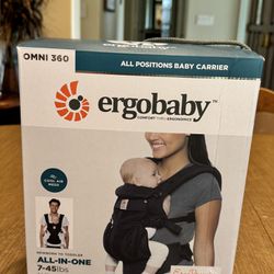 *NEW* Ergobaby 4 Position Omni 360 Baby Carrier- Pure Black