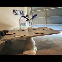 Glass dining room table only
