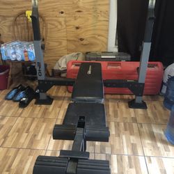 Olympic Bench Bar And Plates 