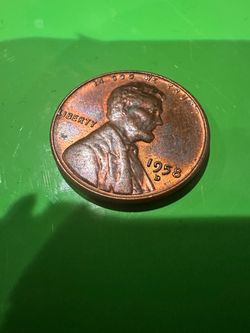 1958 d penny red.   L to the rim