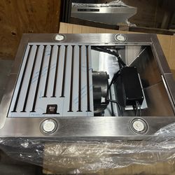 AKDY 30 inch Convertible 343-CFM Stainless steel Island Range Hood