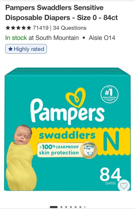 Pampers Diapers