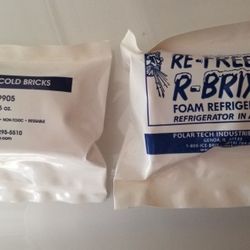 Reusable Ice Packs  / Bricks  - Travel, Medical,  Shipping,  Camping 