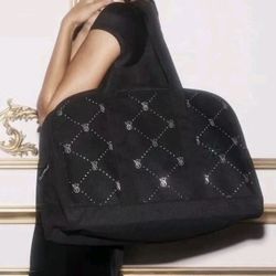 Victoria’s Secret Logo Tote Bag Black New Used Once