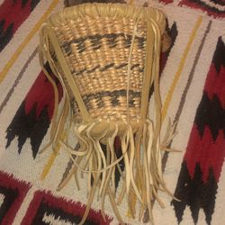 VTG Native American Apache Burden Basket 10”total length, 5” depth, 6-1/2” wide