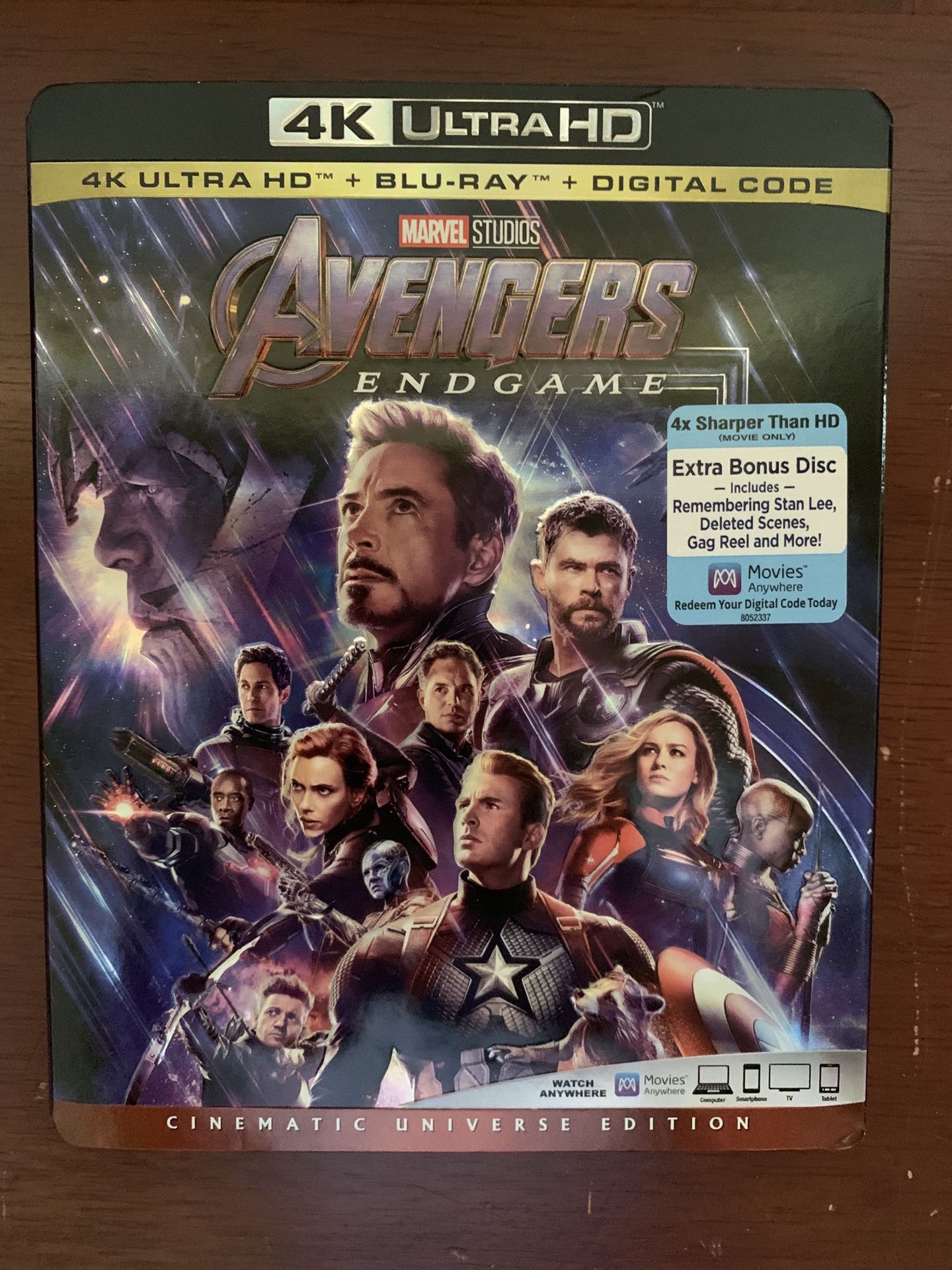 Avengers Endgame Blu-ray DISC ONLY & Digital Code