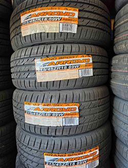 215/45/18 Arroyo vendo un set de llantas nuevas con 50,000 millas de garantía ✅🤩