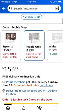 Mini crib With mattress
