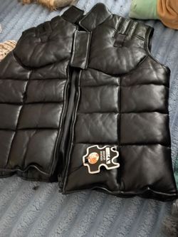 Leather jackets and vests