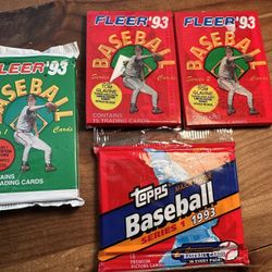Sealed 1993 Fleer & Topps Baseball Cards