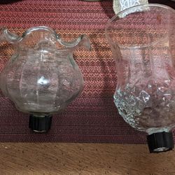 2 Clear Candle Cups