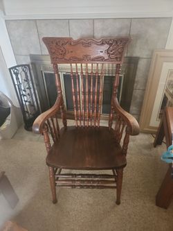 2 Vintage 1900s captain chairs