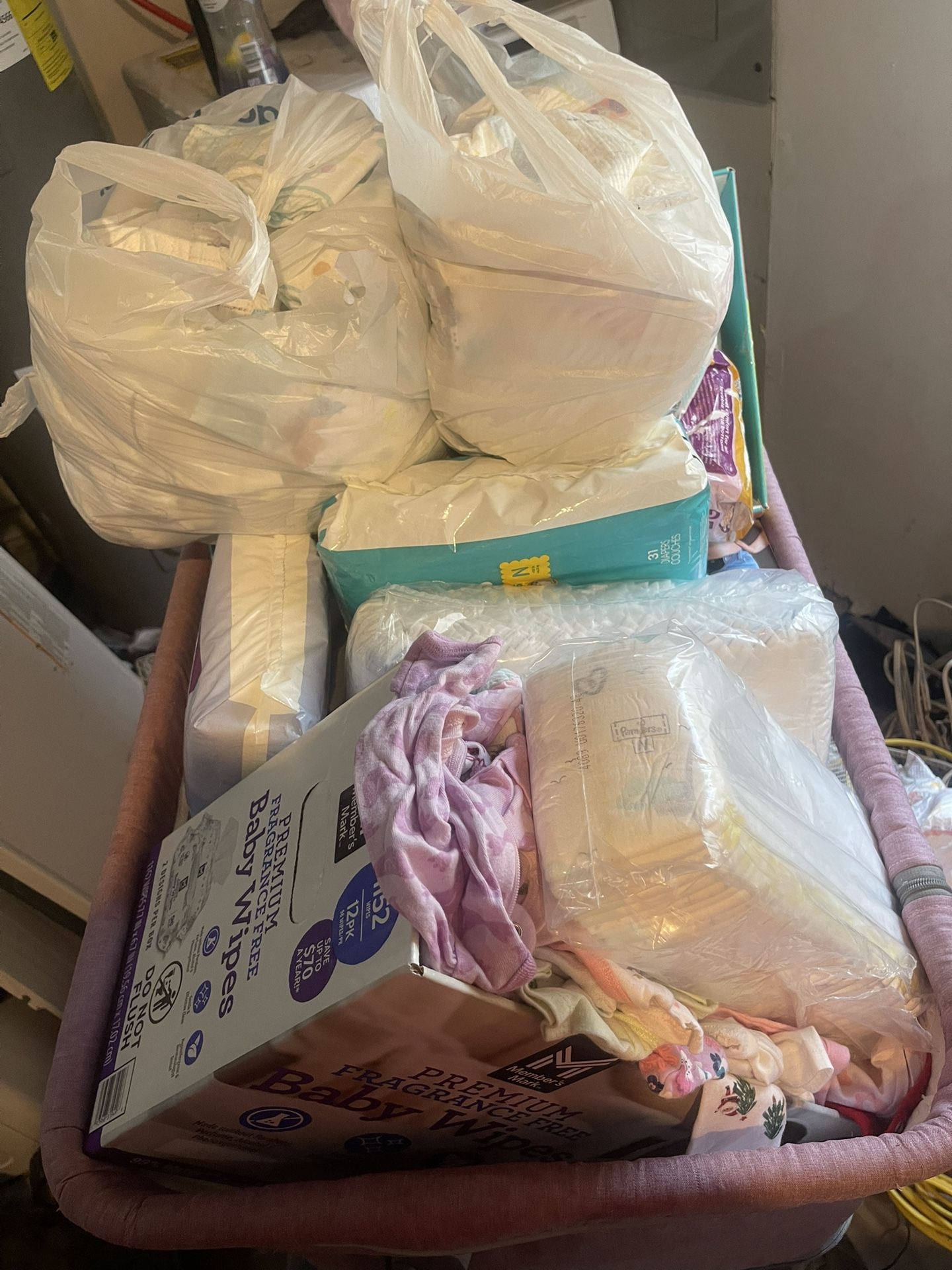 Newborn & 0-3 Month Girl Clothes & Bassinet