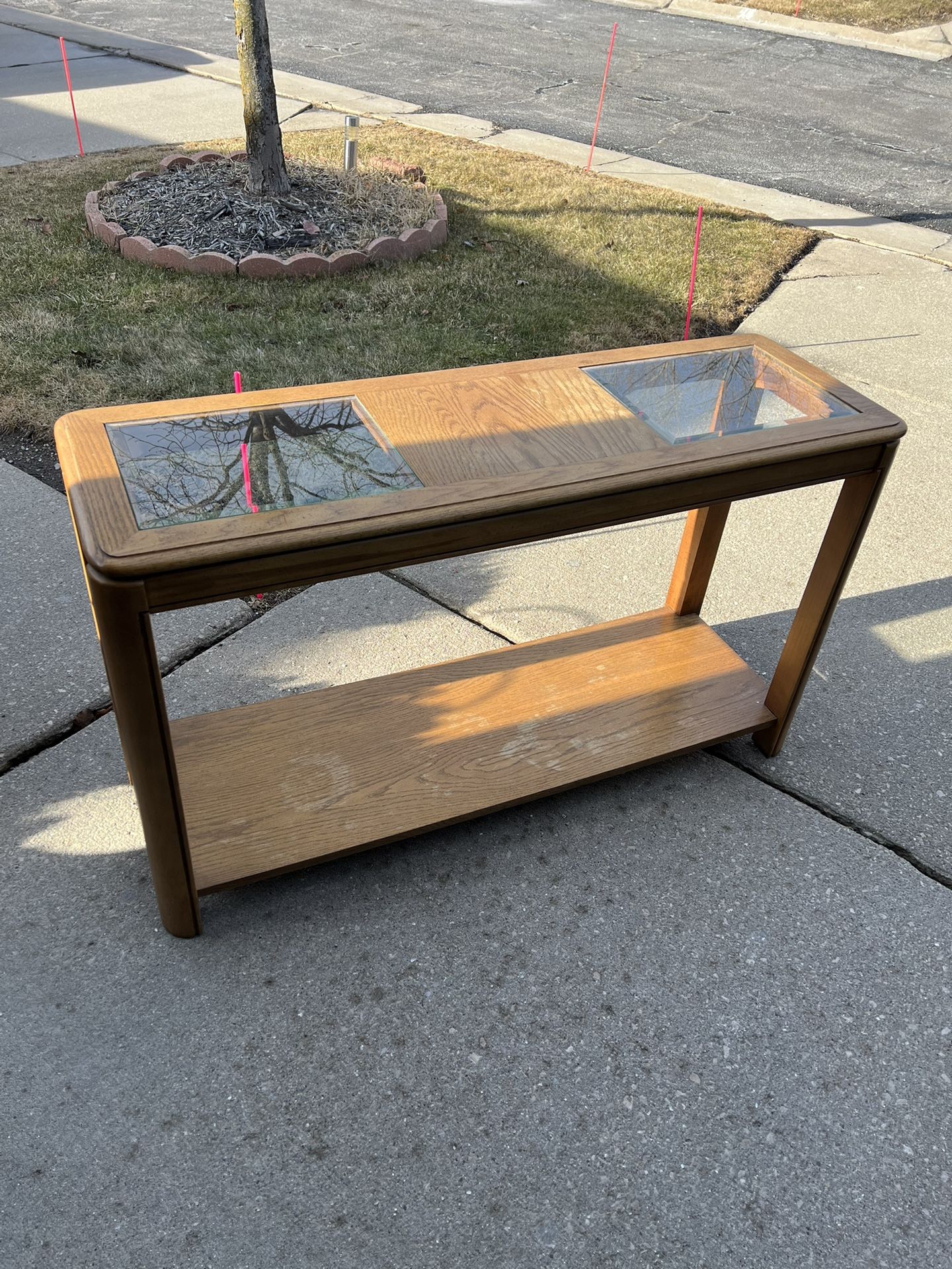 Oak Console Table