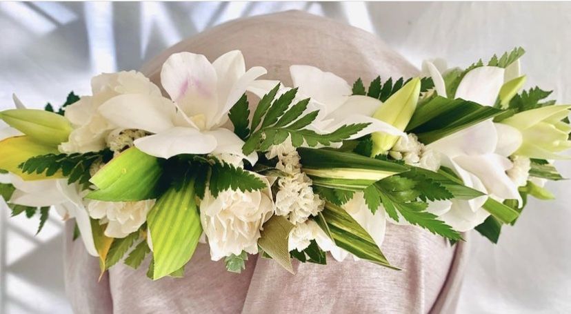 Hawaiian Lei And Head Crown For Prom Graduation Wedding Any Occasion