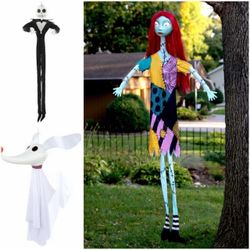 𝐍𝐈𝐆𝐇𝐓𝐌𝐀𝐑𝐄 𝐁𝐄𝐅𝐎𝐑𝐄 𝐂𝐇𝐑𝐈𝐒𝐓𝐌𝐀𝐒 Sally, Jack & zero hanging decorations