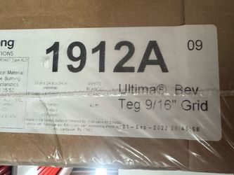 Armstrong Ultima Bev Teg Ceiling Tiles 1912A