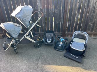 Uppababy stroller car seat set