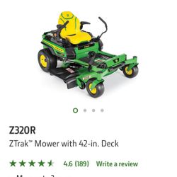 John Deere Riding Mower Z320R