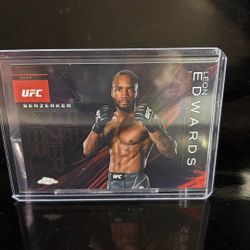 2025 TOPPS UFC CHROME LEON EDWARDS BERZERKER CASE HIT SP INSERT MMA