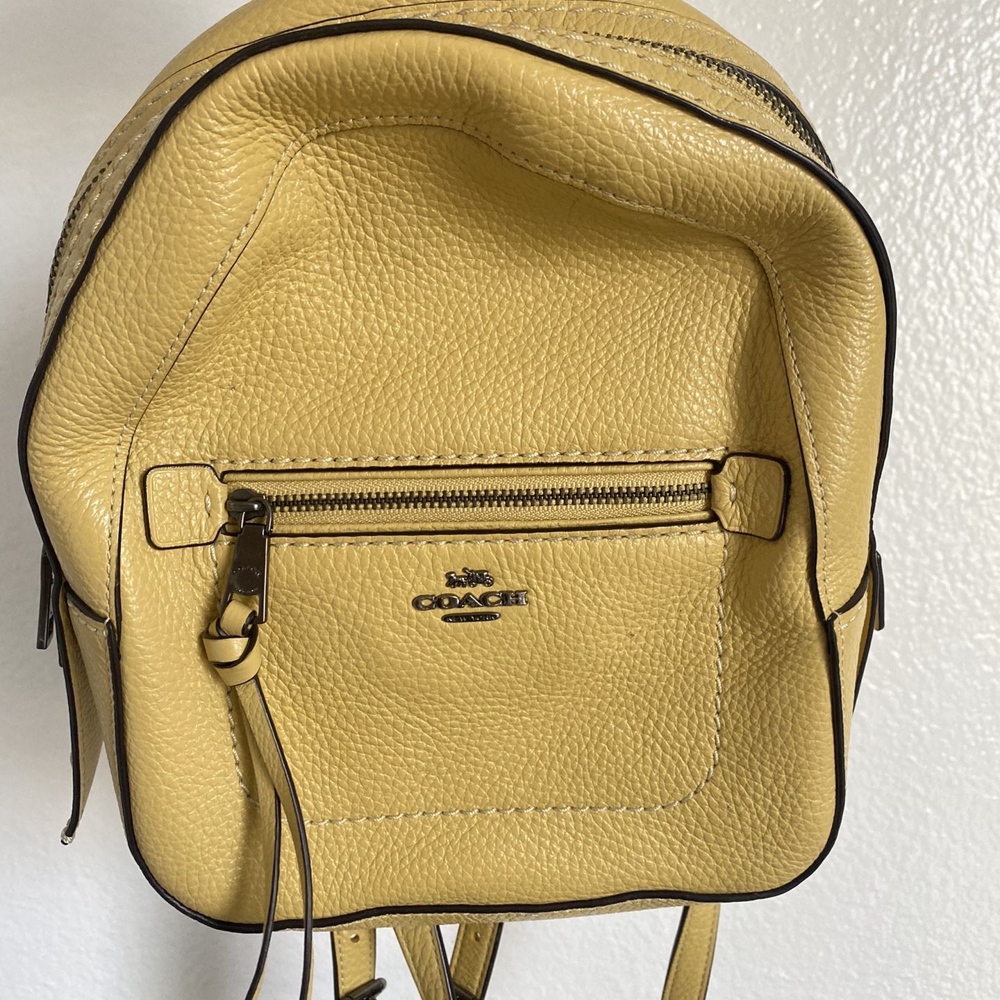 Coach Andi Yellow Leather Backpack Like New for Sale in Tempe AZ OfferUp