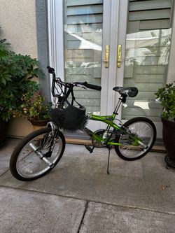 Boys Bicycle And Helmet