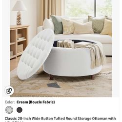 Circle Ottoman We Storage 