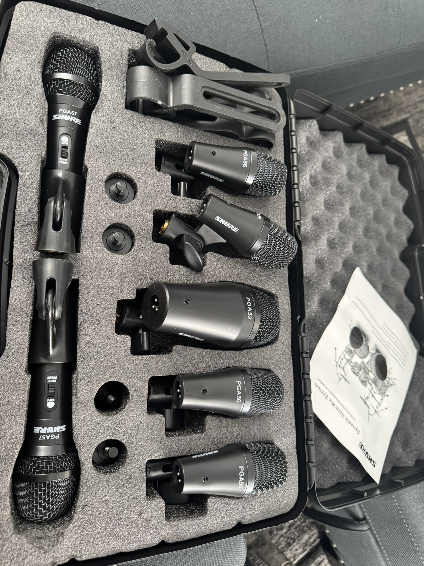 Brand New Set Of 7 Shure Drum Microphones $190 Price Firm No Trades Only Cash