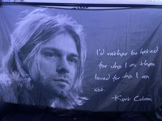 Kurt Cobain Banner 