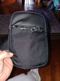 Small Black Nylon Crossbody Bag