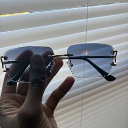 Blue Cartier glasses