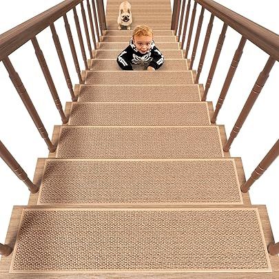 PADOOR 8”x30” Non Slip Stair-Treads, 15 Pcs