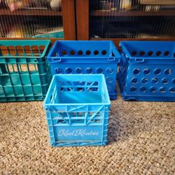 Mini Blue/Teal Crates