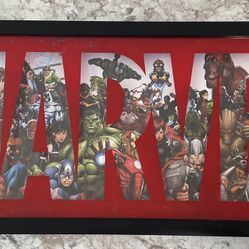 Marvel Glass Poster