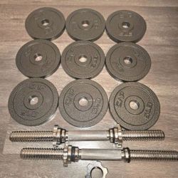 1-Inch Cast Iron Weight Plates - Singles & Sets