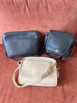 3 Vintage Leather Coach bad