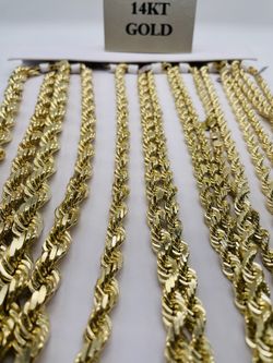 Brand new Diamond cut Rope chains restock! Sizes in stock listed below. 1-14mm