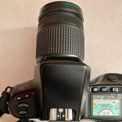 Nikon N70 Film Camera Quantaray Lens 58mm QMC-1A With Bag