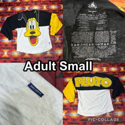 Disney Spirit Jersey Pluto Dog 90th Anniversary Long Sleeve Adult Size Small