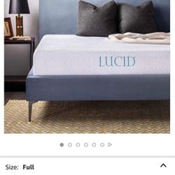 LUCID 10-inch Luxury Gel Memory Foam Mattress (FULL)