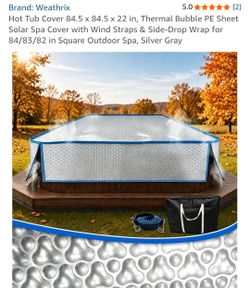 84.5x84.5x22 thermal bubble hot tub cover