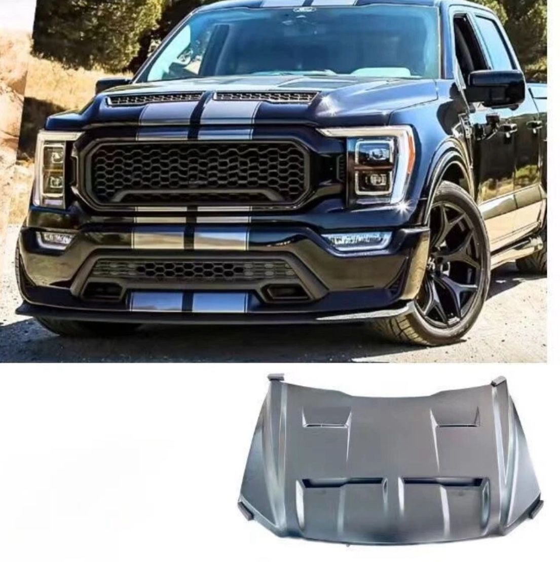 21-25 Ford F-150 Shelby Super Snake Style Hood