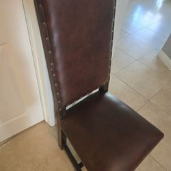 Peruvian dining chair really leather