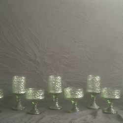 8 Lennox Impromptu Avocado Green Goblets  $40.00 Firm