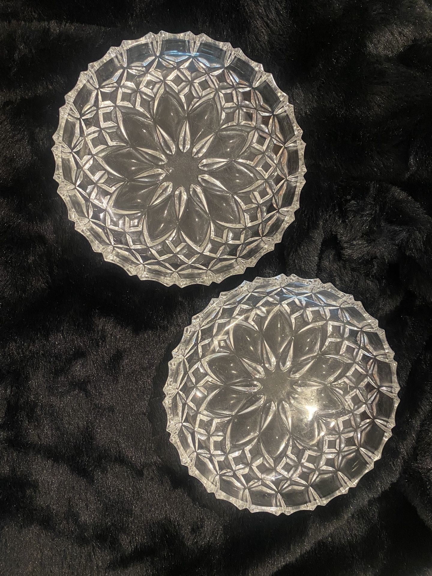 Crystal Dessert Plates