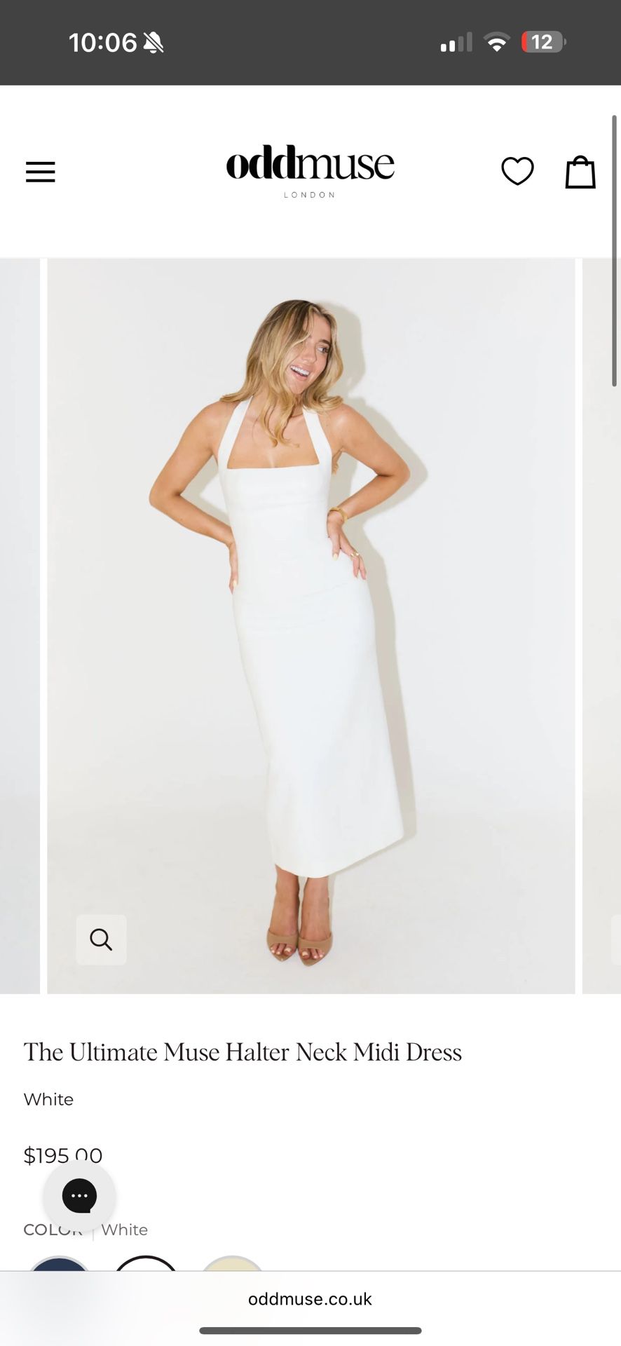 knee length dresses for ladies The Ultimate Muse Halter Neck Midi Dress | Odd Muse
